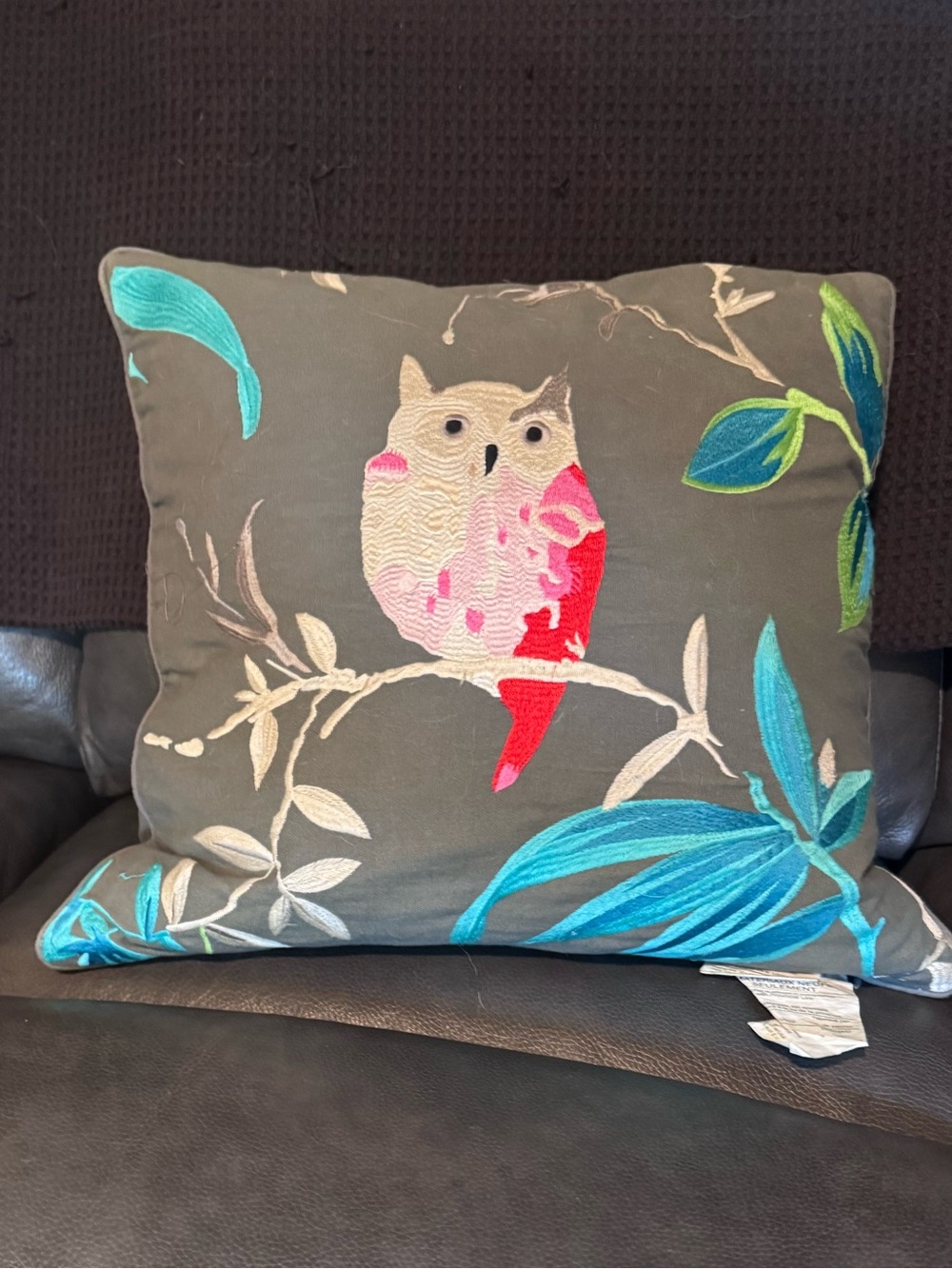 Kate Spade decorative owl cushion pillow